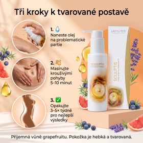 SCULPTIS - Masážní olej pro tvarování postavy s extraktem z acmelly a grapefruitovým olejem - 100 ml
