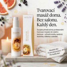 SCULPTIS - Masážní olej pro tvarování postavy s extraktem z acmelly a grapefruitovým olejem - 100 ml