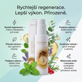 MOTIONYS - Sportovní masážní olej s mátou peprnou a eukalyptem - 100 ml