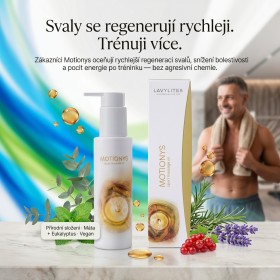 MOTIONYS - Sportovní masážní olej s mátou peprnou a eukalyptem - 100 ml