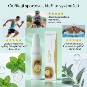 MOTIONYS - Sportovní masážní olej s mátou peprnou a eukalyptem - 100 ml