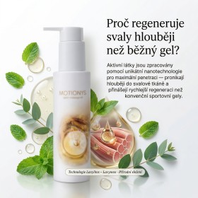 MOTIONYS - Sportovní masážní olej s mátou peprnou a eukalyptem - 100 ml