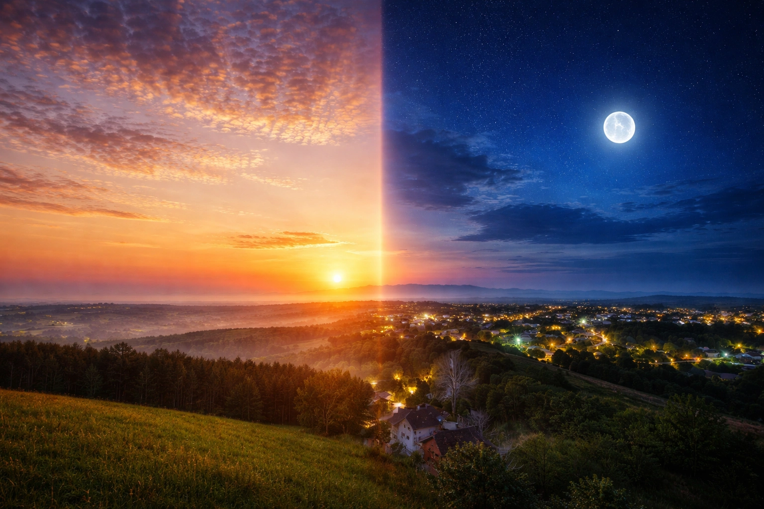 Ilustrace denního rytmu kortizolu – ráno vysoká hladina, večer nízká, cirkadiánní rytmus