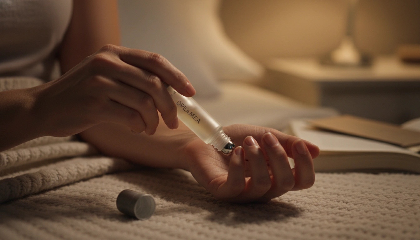 Večerní rituál: aplikace roll-on na zápěstí